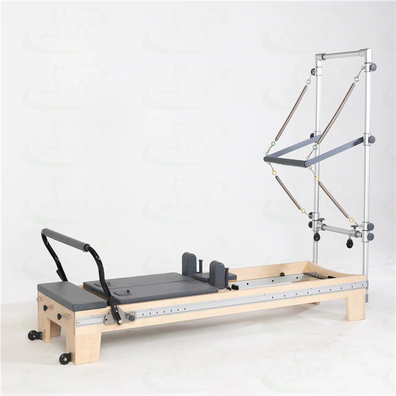 Home Use Wooden Maple Durable Exercise Two-Way Sliding Ladder Align Core Pilates Reformer